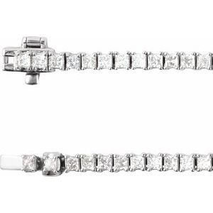 7 1/4 ct Lab-Grown Diamond Line Necklace