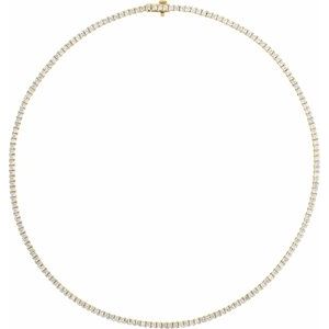 7 1/4 ct Lab-Grown Diamond Line Necklace