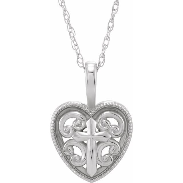 sterling-silver--cross-and-heart-16"-necklace