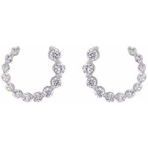 7/8 ct Diamond Front-Back Earrings