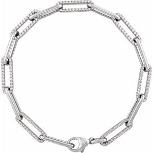 1 ct Diamond Accented Link Bracelet
