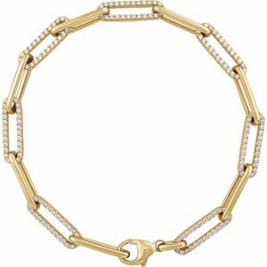 1 ct Diamond Accented Link Bracelet