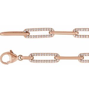 1 ct Diamond Accented Link Bracelet