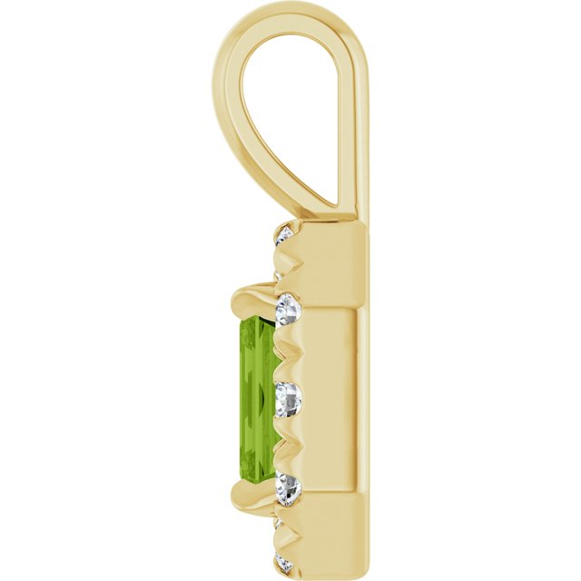 14k-yellow--natural-peridot-&-1/8-ctw-natural-diamond-halo-style-pendant
