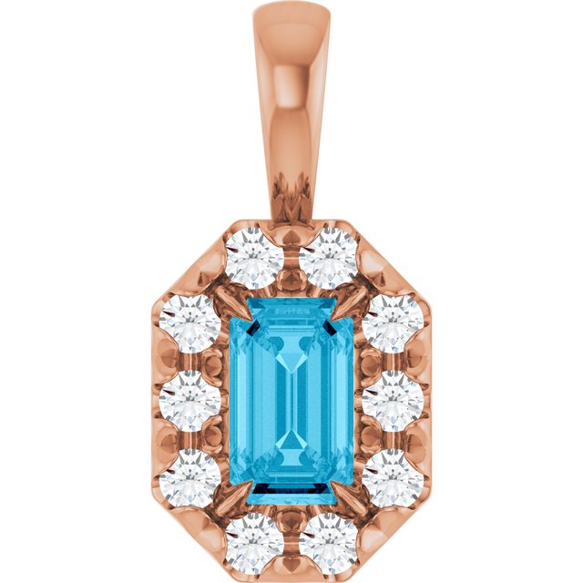 14k-rose--natural-aquamarine-&-1/8-ctw-natural-diamond-halo-style-pendant