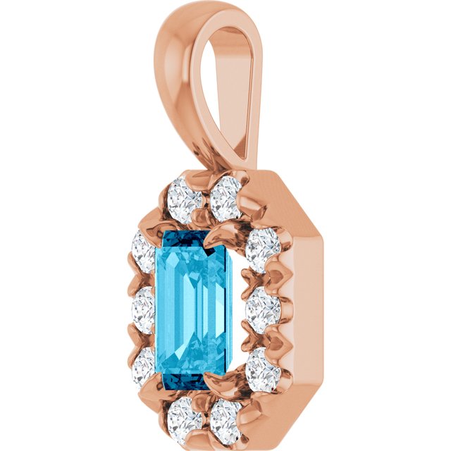 14k-rose--natural-aquamarine-&-1/8-ctw-natural-diamond-halo-style-pendant