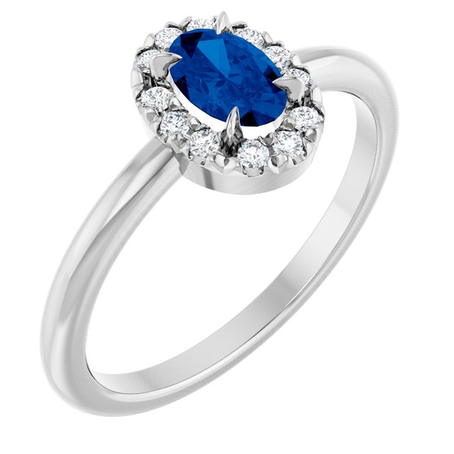 14k-white-natural-blue-sapphire-&-1/10-ctw-natural-diamond-french-set-halo-style-ring