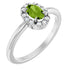 14k-white-natural-peridot-&-1/10-ctw-natural-diamond-french-set-halo-style-ring