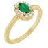 14k-yellow-lab-grown-emerald-&-1/10-ctw-natural-diamond-french-set-halo-style-ring