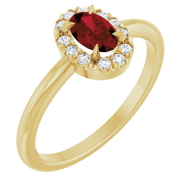 14k-yellow-natural-mozambique-garnet-&-1/10-ctw-natural-diamond-french-set-halo-style-ring
