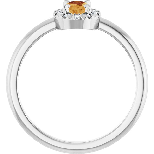 14k-white-natural-citrine-&-1/10-ctw-natural-diamond-french-set-halo-style-ring
