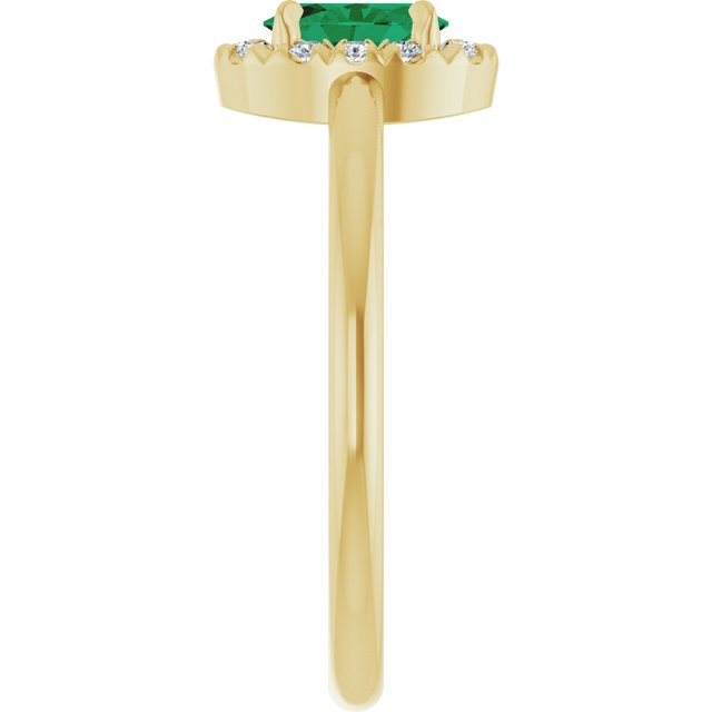 14k-yellow-natural-emerald-&-1/10-ctw-natural-diamond-french-set-halo-style-ring