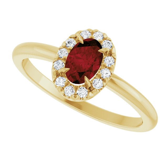14k-yellow-natural-mozambique-garnet-&-1/10-ctw-natural-diamond-french-set-halo-style-ring