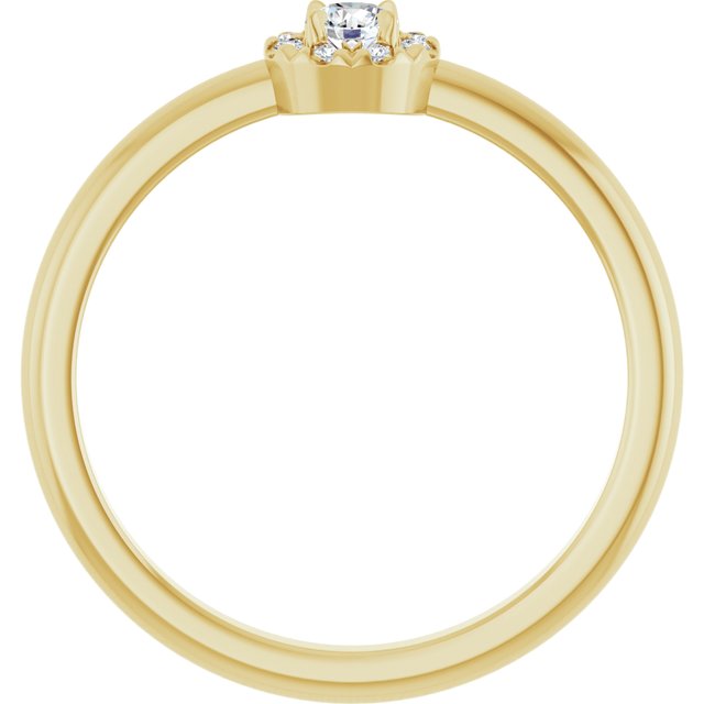 14k-yellow-1/8-ctw-natural-diamond-french-set-halo-style-ring