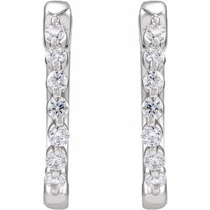 1/5 ct Lab-Grown Diamond Hoop Earrings