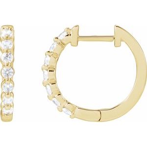 1/5 ct Lab-Grown Diamond Hoop Earrings