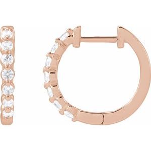 1/5 ct Lab-Grown Diamond Hoop Earrings