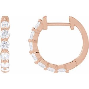 1/5 ct Lab-Grown Diamond Hoop Earrings
