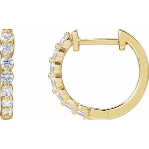 1/5 ct Lab-Grown Diamond Hoop Earrings