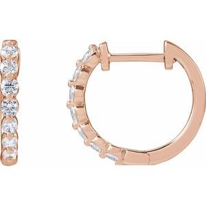 1/5 ct Lab-Grown Diamond Hoop Earrings
