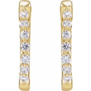 1/5 ct Lab-Grown Diamond Hoop Earrings