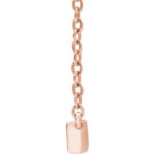 3/8 ct Lab-Grown Diamond Lab-Grown Bar Necklace