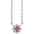 sterling-silver-natural-pink-tourmaline-beaded-youth-16"-necklace
