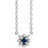 14k-white-lab-grown-blue-sapphire-beaded-youth-16"-necklace