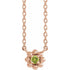14k-rose-natural-peridot-beaded-youth-16"-necklace