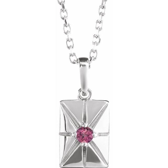 14k-white-natural-pink-tourmaline-16-18"-necklace