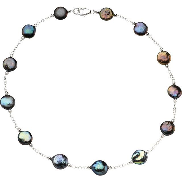 sterling-silver-12--cultured-black-freshwater-pearl-coin-18"-necklace