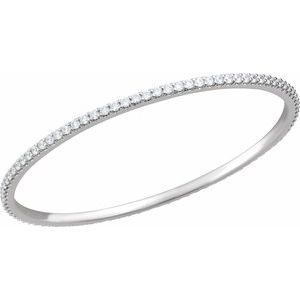 1 ct Diamond Accented Bangle Bracelet