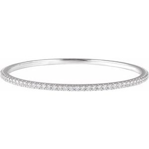 1 ct Diamond Accented Bangle Bracelet