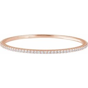 1 ct Diamond Accented Bangle Bracelet
