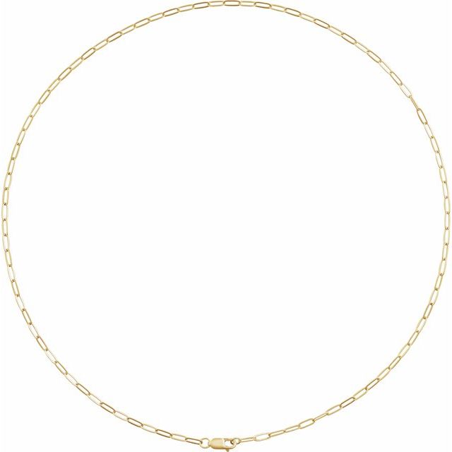14k-yellow--paperclip-style-16"-chain
