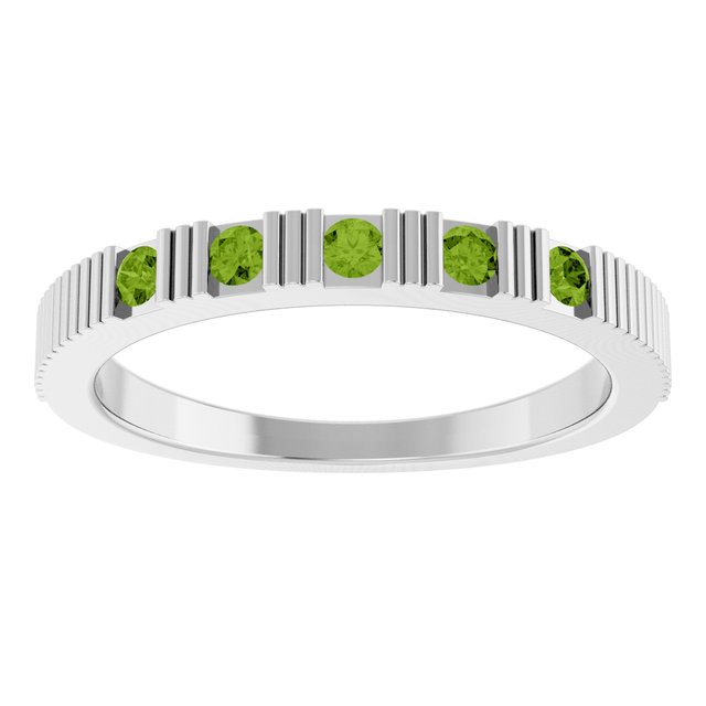 14k-white-natural-peridot-stackable-ring