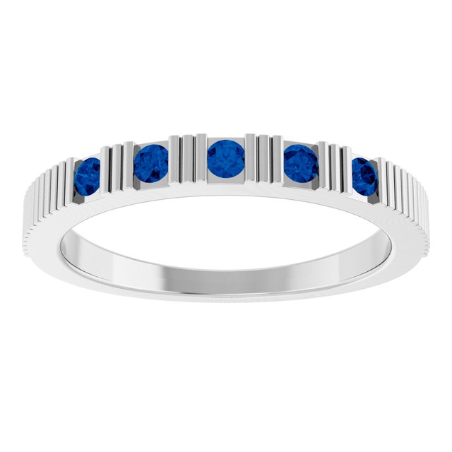 14k-white-natural-blue-sapphire-stackable-ring