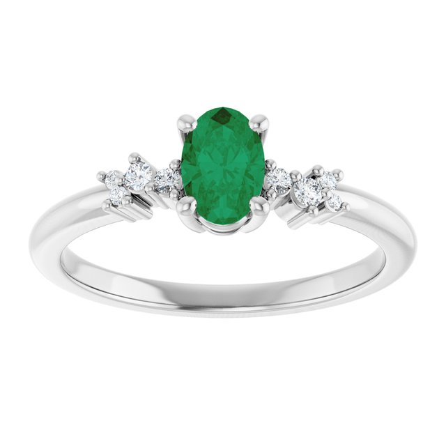 14k-white-lab-grown-emerald-&-.06-ctw-lab-grown-diamond-ring