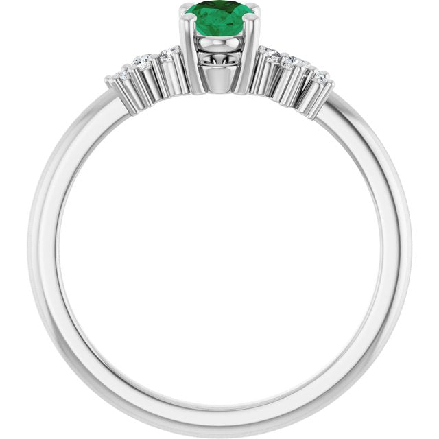 14k-white-lab-grown-emerald-&-.06-ctw-lab-grown-diamond-ring