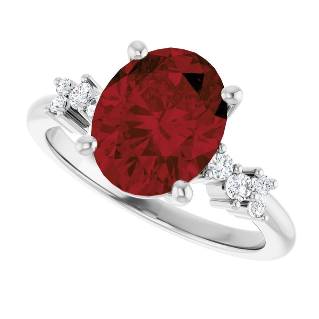 14k-white-natural-mozambique-garnet-&-.06-ctw-lab-grown-diamond-ring