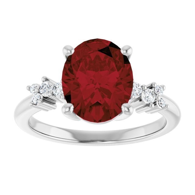 14k-white-natural-mozambique-garnet-&-.06-ctw-lab-grown-diamond-ring