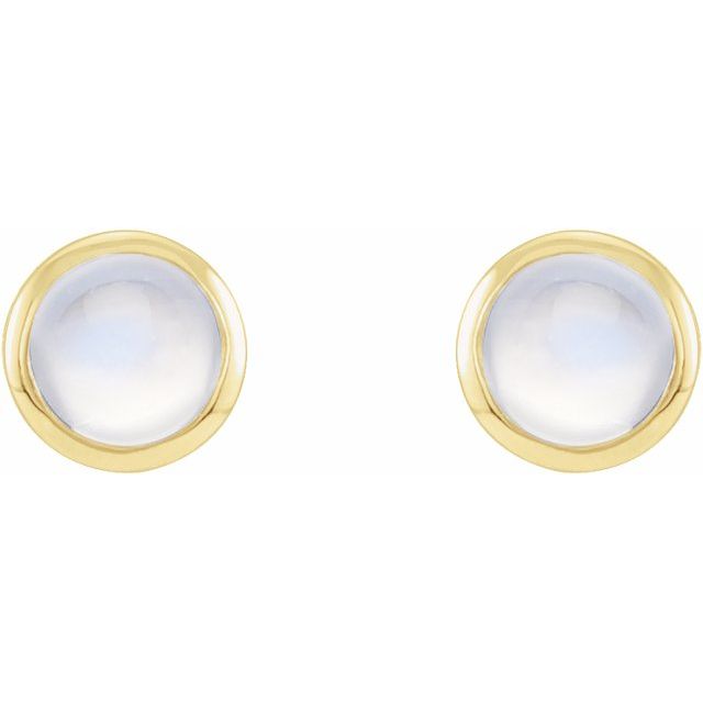 14k-yellow-cabochon-natural-rainbow-moonstone-bezel-set-solitaire-earrings