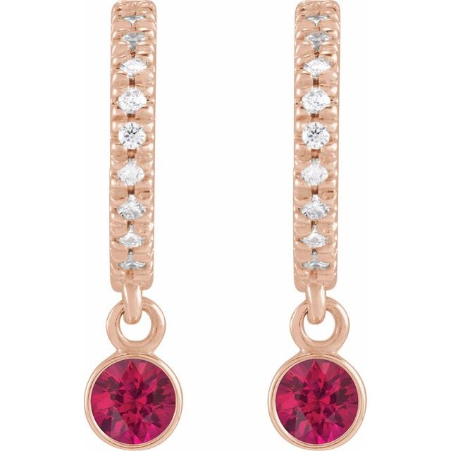 14k-rose-natural-ruby-&-.08-ctw-natural-diamond-french-set--hoop-earrings