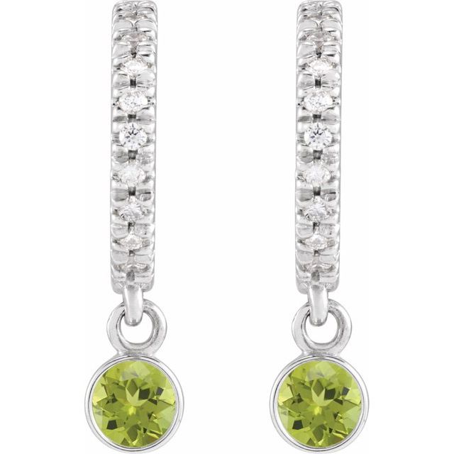 14k-white-natural-peridot-&-.08-ctw-natural-diamond-french-set--hoop-earrings