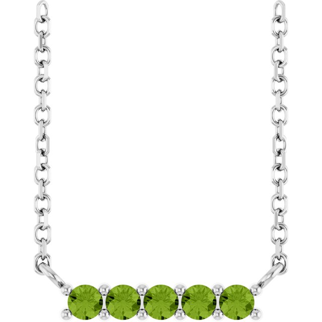 sterling-silver-natural-peridot-bar-16"-necklace
