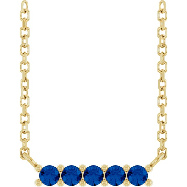 14k-yellow-natural-blue-sapphire-bar-16"-necklace