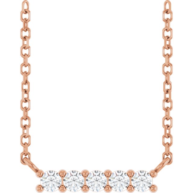 14k-rose-natural-white-sapphire-bar-16"-necklace
