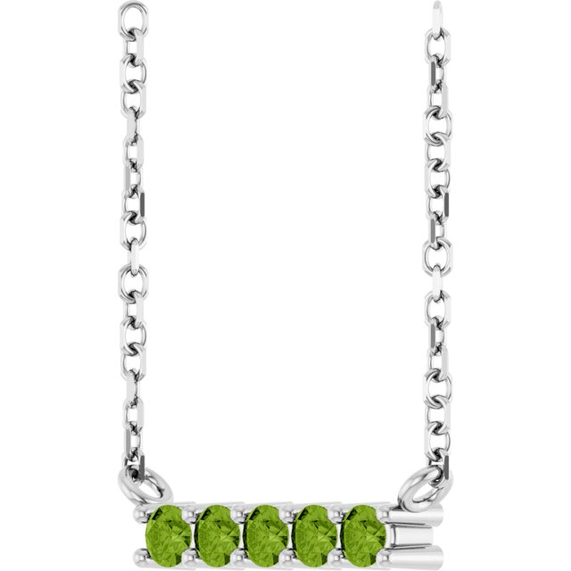 sterling-silver-natural-peridot-bar-16"-necklace
