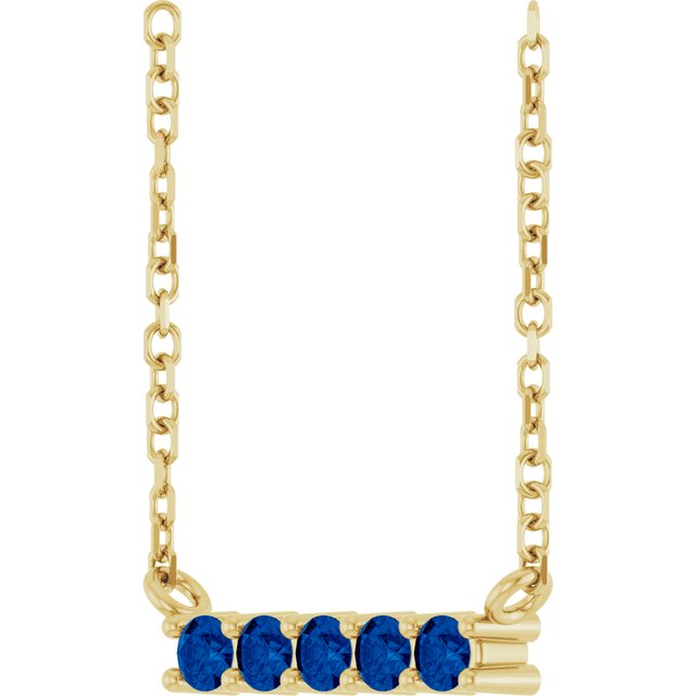 14k-yellow-natural-blue-sapphire-bar-16"-necklace