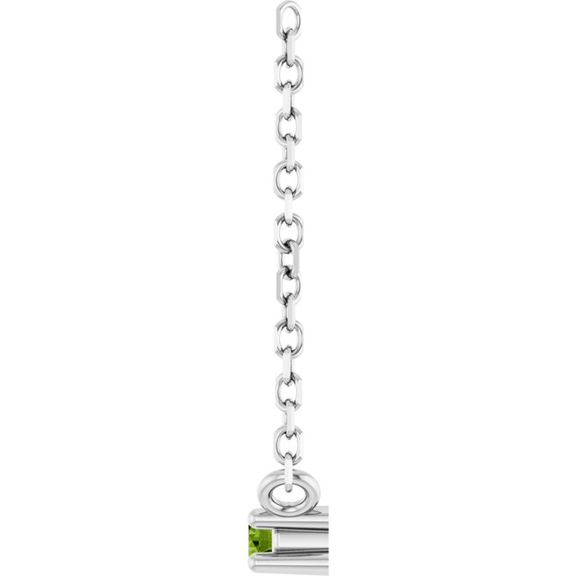 sterling-silver-natural-peridot-bar-16"-necklace